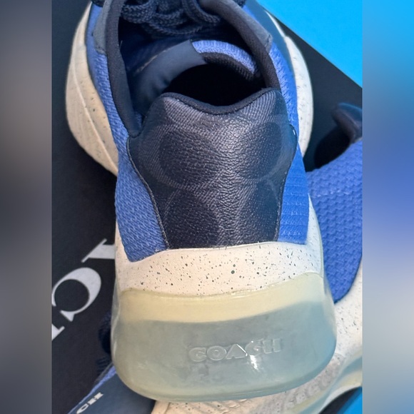 🎈Sale Coach Men's Navy and Light Blue Sneakers Size 8.5 vacation work athletic - Picture 8 of 9
